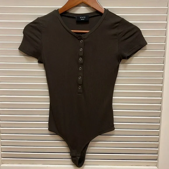Vici Bodysuit in Charcoal, Size Small, EUC - Picture 3 of 16